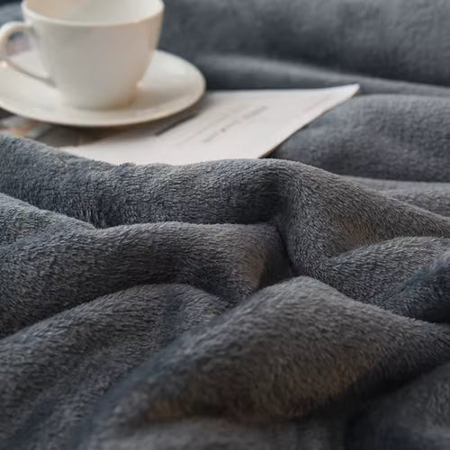 Wool Throw Blanket Keep Warm Winter MACHA
