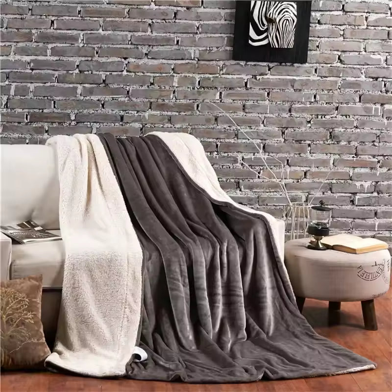 Wool Throw Blanket Keep Warm Winter